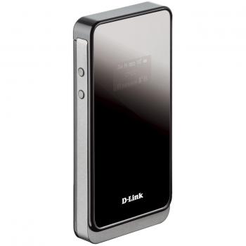 D-Link DWR-730 - Router Móvil 3G con Ranura para SIM de Datos, Velocidad WiFi N hasta 150 MBps, WPS, Batería de 2000 mAh, Seguridad WPA2 y Pantalla LCD en Color Negro y Blanco