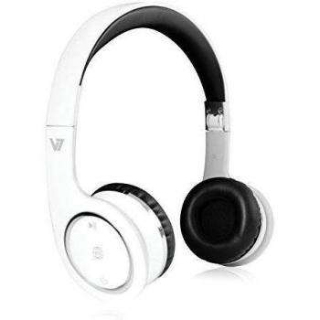 V7 HS6000-BT-WHT-9EC - Auriculares de diadema cerrados, blanco