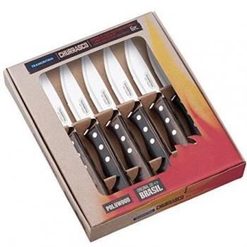 Tramontina 29899/165 Steak Knives Set - Light Black