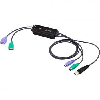 Adaptador Aten USB a PS/2 para teclado y ratón (80 cm) CV10KM