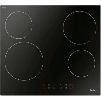 Placa de Cocina Cerámica Integrada Amica PC6400ZH Negra con 4 Zonas de Calentamiento