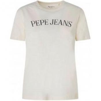 Camiseta de mujer Pepe Jeans en color blanco modelo Vio - 100% algodón