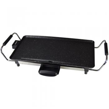 Jocca 5003P Plancha Grill, 2000 W, con Acabado Piedra, Color Negro