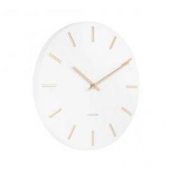Reloj de pared Karlsson Charm - Diseño moderno - 30 cm - Color blanco