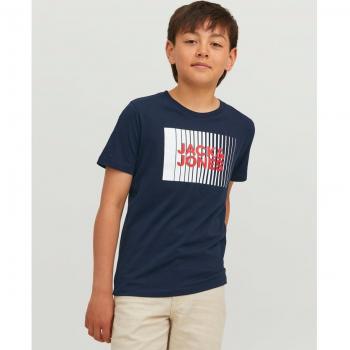 Camiseta de niño manga corta Jack & Jones con logo JJECORP