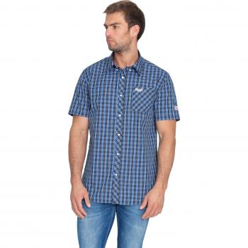 Camisa Manga Corta Lonsdale Brixworth Azul para Hombre - Tallas S a 3XL