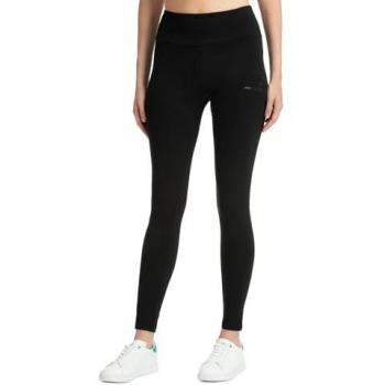EA7 Emporio Armani Women's Black Skinny Fit Leggings with Logo Detail, Size S