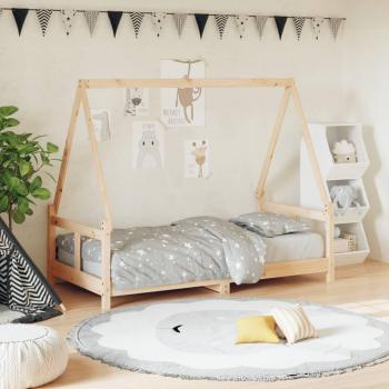 Cama infantil de madera maciza de pino 80x160 cm