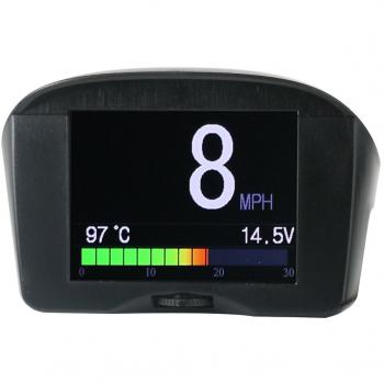 Autool X50 Plus - Alarma multifunción digital para coche OBD HUD, medidor de velocidad y temperatura de agua visualización headup OBD, pantalla de ordenador de conducción.