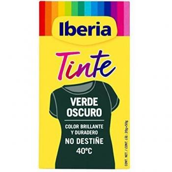 Iberia - Tinte Verde Oscuro para ropa, 40°C