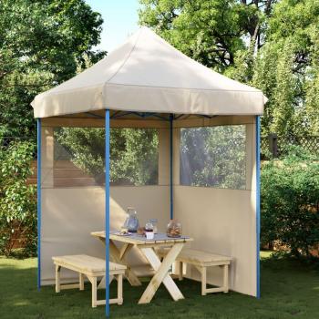 Tienda de fiesta plegable Pop-Up vidaXL con 2 paredes laterales en color Burdeos, naranja y terracota