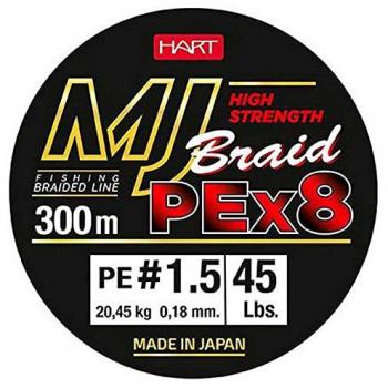 HART Línea Trenzada MJ 300m Multicolor 0,18mm