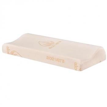 Almohada Cervical Viscoelástica Antiácaros Antialérgica Transpirable con Funda Extraíble y Lavable (68x34x11/9)