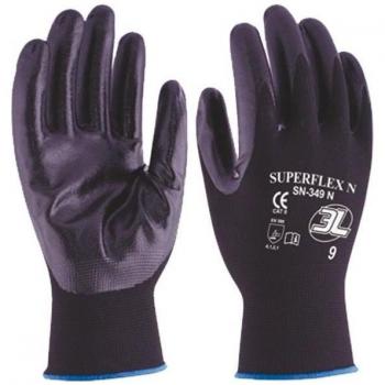 Guante Nylon Nitrilo Fullflex SN500 T09 de 3L Caja de 12 unidades
