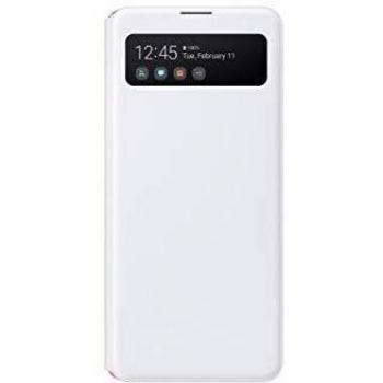 Samsung S View Wallet Cover - Funda Protectora para Galaxy A41, Color Blanco