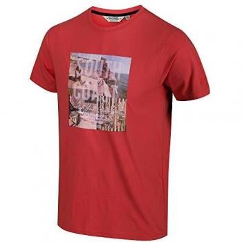 Regatta Cline IV Camisa De Mangas Cortas, True Red, 5XL para Hombre