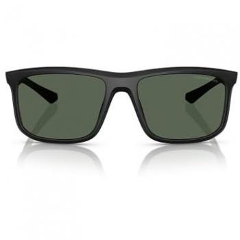 Emporio Armani EA4234U 500171 Men's Injected Black Green Square Sunglasses 57mm
