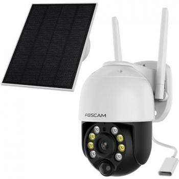 Cámara IP Wi-Fi Domo Motorizada 4MP con Batería y Panel Solar Foscam B4