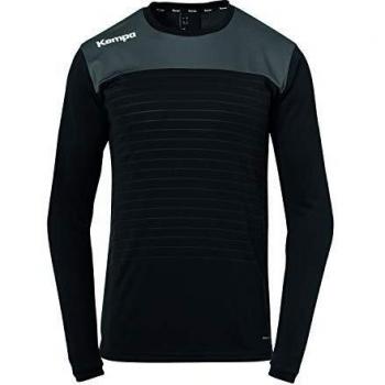 Kempa Emotion 2.0 Longsleeve Camiseta M/L De Entrenamiento De Balonmano, Hombre, Negro/Antracita, 152