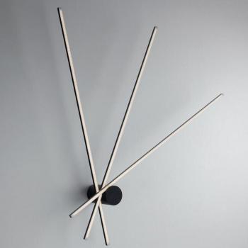 Plafonnier LED intégré Shanghai Aluminium Noir 1 ampoule 3860lm 4000K 120x100x25cm
