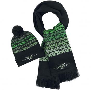 The Legend of Zelda Logo Set de Invierno Negro-Verde