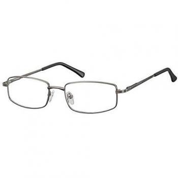 Rectangle Montura Completa Metal Gris Gafas Recetadas para Hombre - Gafas Anti-Azules - SmartBuy Collection