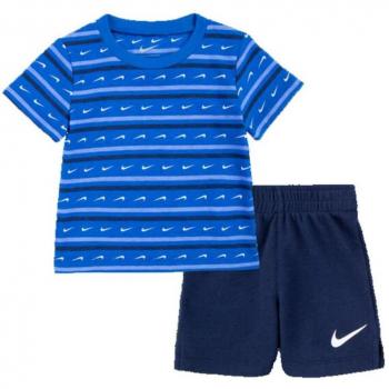 Conjunto Deportivo para Bebé Nike Swoosh Stripe Azul