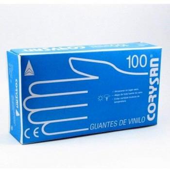 CORYSAN GUANTES DE VINILO GDE 100 UNIDADES