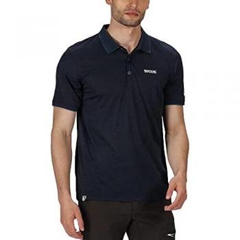 Regatta Remex II Men's Quick-Drying Navy Polo Shirt Size M