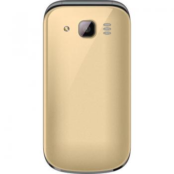 Teléfono móvil Beafon C245 Champagne - Tastenhandy, Dual-SIM, microSD, pantalla LCD 2.4 (240 x 320 píxeles), ligero (100 g) para mayores