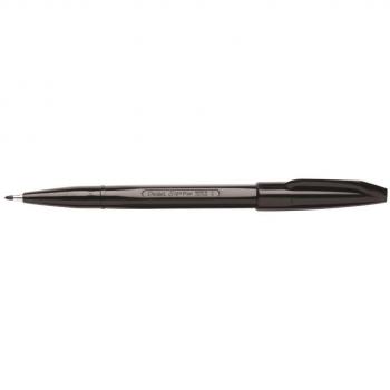 Pentel 01659X - Rotulador de punta fina negro - Paquete de 12