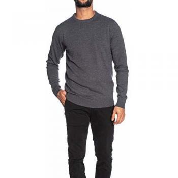 Petrol Maglia Pullover Girocollo uomo Industries Grigio Medio Melange