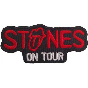 Parche termoadhesivo The Rolling Stones de gira Talla Única rojo/negro