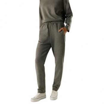 Pantalón Jogger Deportivo Gris con Bolsillos Laterales Ysabel Mora