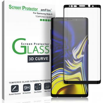 amFilm Galaxy Note 9 Protector de Pantalla, Anti-Burbujas Cristal Vidrio Templado Protector de Pantalla para Samsung Galaxy Note 9