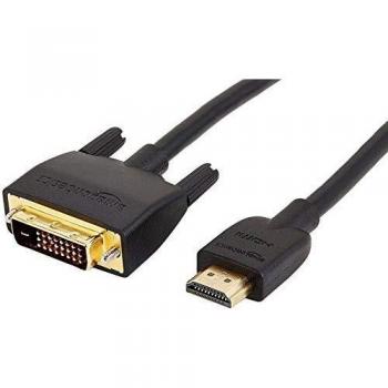 Cable adaptador de Amazon Basics 2.0 HDMI a DVI negro - 1.83m