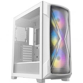 Antec DP505 Gaming Case w/ Glass Window, E-ATX, X-Shaped Mesh Front, 3 ARGB Fans, RGB/PWM Controller, LED Control Button, USB-C, White
