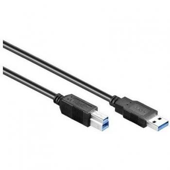 Cable USB 3.0 Macho A a Macho B, Negro, 1 m