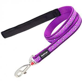 Red Dingo GmbH 9330725072756 Correa Perro Flying Bones, S, Morado