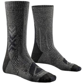 Calcetines Hike Perform Merino Crew X-Socks, Unisex adulto, color Black/Charcoal, talla 39-41