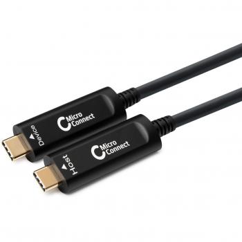 Microconnect Cable USB-C de Alta Calidad - 15 metros de longitud, color negro