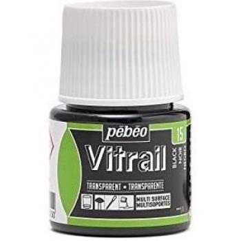 Pébéo 050-015 - Pintura para telas claras, negro