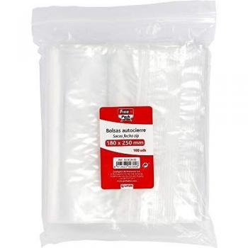 Fixo Pack 50063400－Pack de 100 bolsas autocierre, 180 x 250 mm