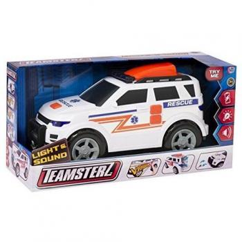 Teamsterz 1416399 4 x 4 Ambulancia con Luz y Sonidos, 42 cm