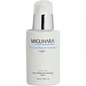 MIGUHARA - Hyalucollagen Essence Origin 50ml - Cosmetics, Hydrating, Anti-aging, Contains collagen and hyaluronic acid, Suitable for all skin types, Lightweight texture, Promotes skin elasticity and firmness