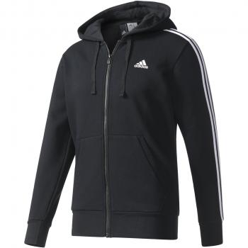 adidas ESS 3S FZ B Sudadera, Negro