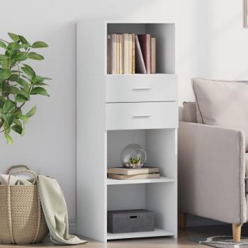 Aparador alto blanco 45x42,5x124 cm madera multicapa