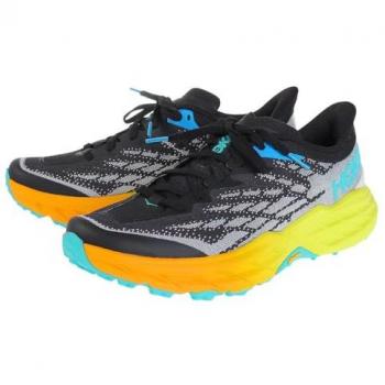 Zapatillas de Trail Running Hoka Speedgoat 5 Hombre Negro Amarillo Naranja 44(2/3)
