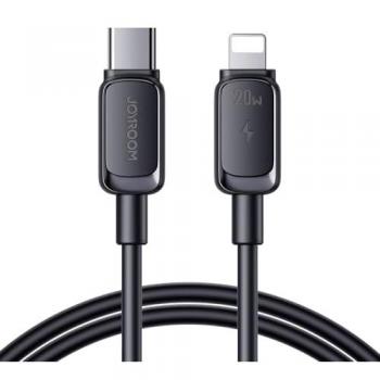 Cable USB-C a Lightning Joyroom Color Series 20W, 1.2m, Negro (USB 3.2 Gen 1)