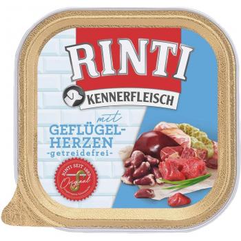 Pack Ahorro RINTI Kennerfleisch 18 x 300 g - Corazones de ave
